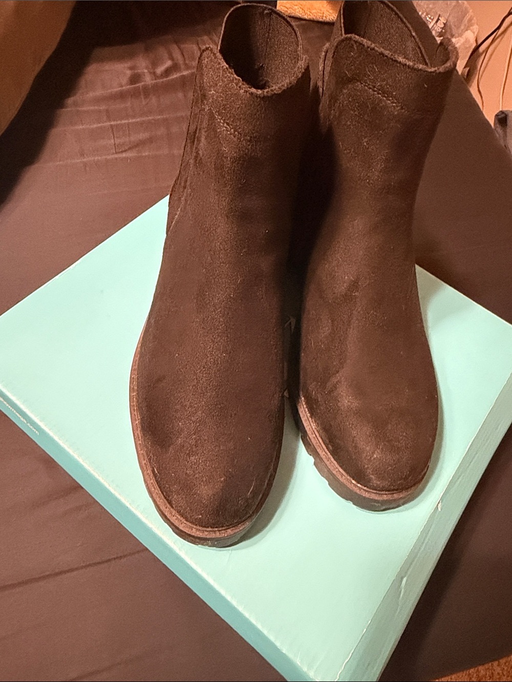 Women’s Black Suede Ankle Booties